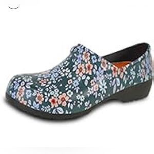 Vangelo Niko Flower 2 Teal w.blue peach Comfortable Slip-On Design